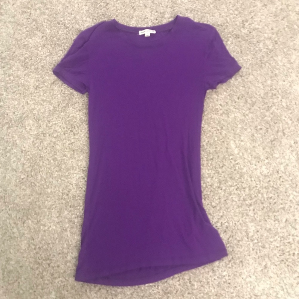 Zenana outfitters purple slim fit shirt